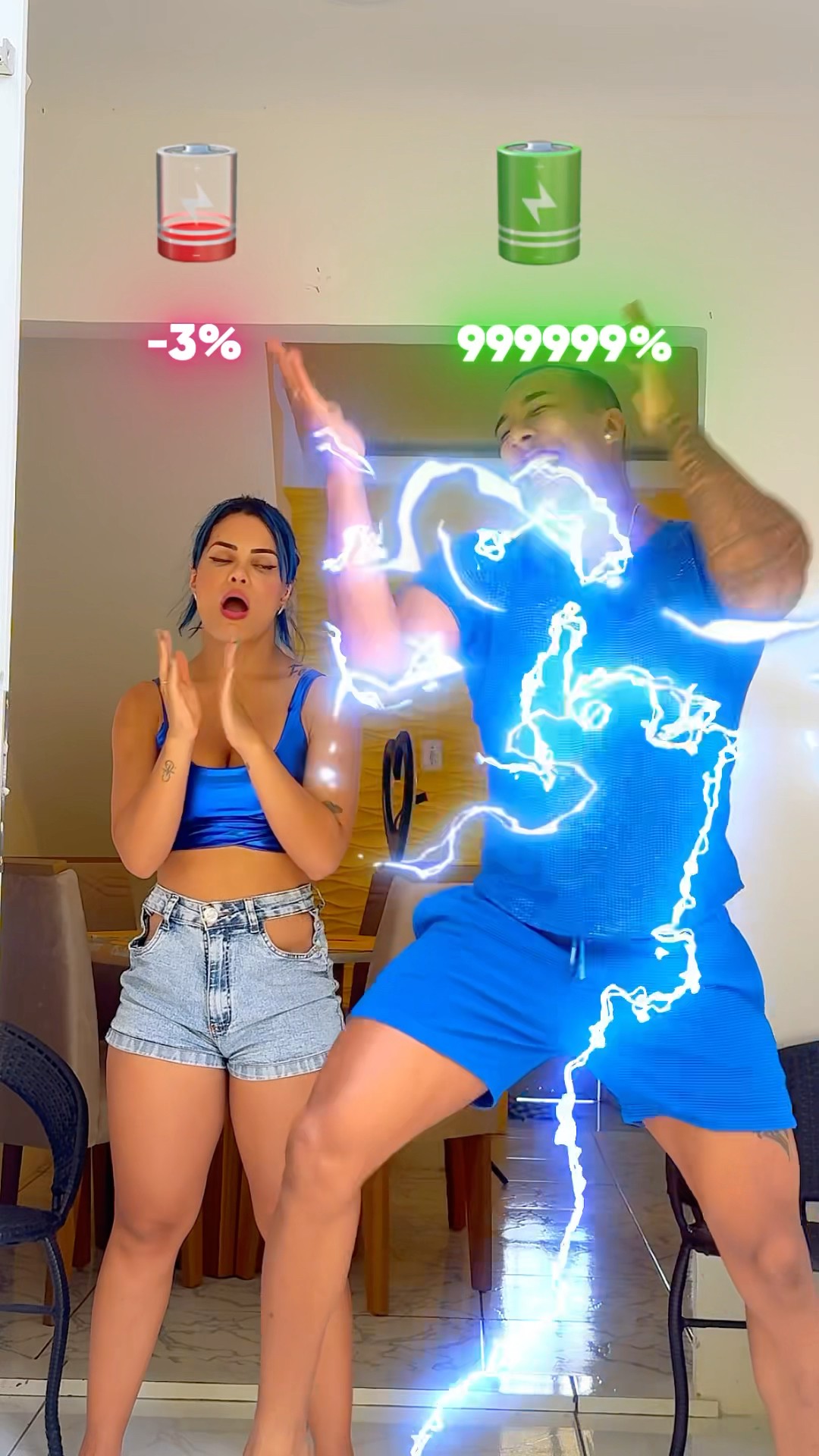 Ela pensou que iria pegar minha energia!​⁠@mayca.brasil #dancer #trend #funny #shorts