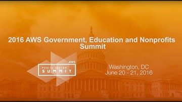 2016 AWS Public Sector Summit