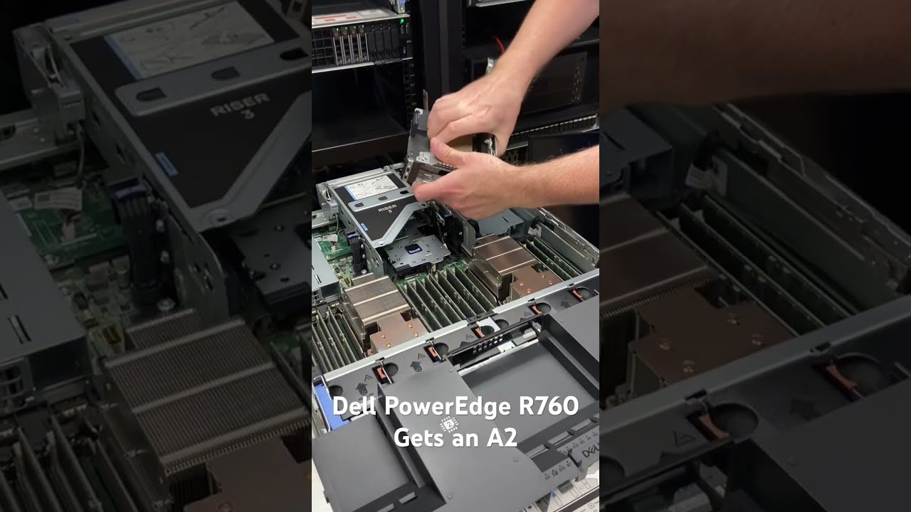 Working On Our Review Of The Dell PowerEdge R760 Dropping In An A2 For Light AI Inferencing Tests 