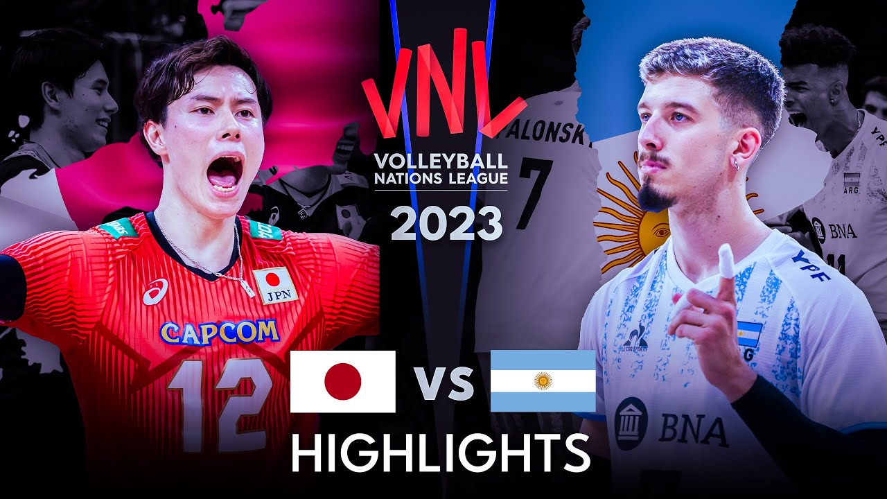LEGENDARY MATCH  JAPAN vs ARGENTINA  Mens VNL 2023