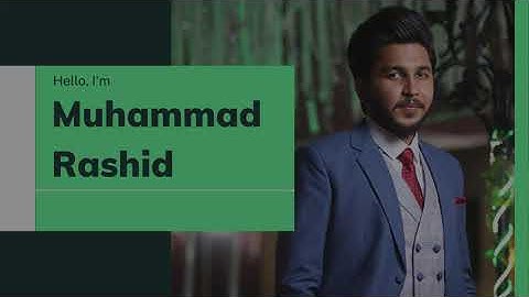 Assignment #1 | Self Introduction Video Presentation