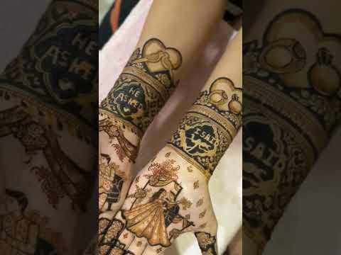 engagement bride mehandi design #mehndi #hennatatto #mehndi