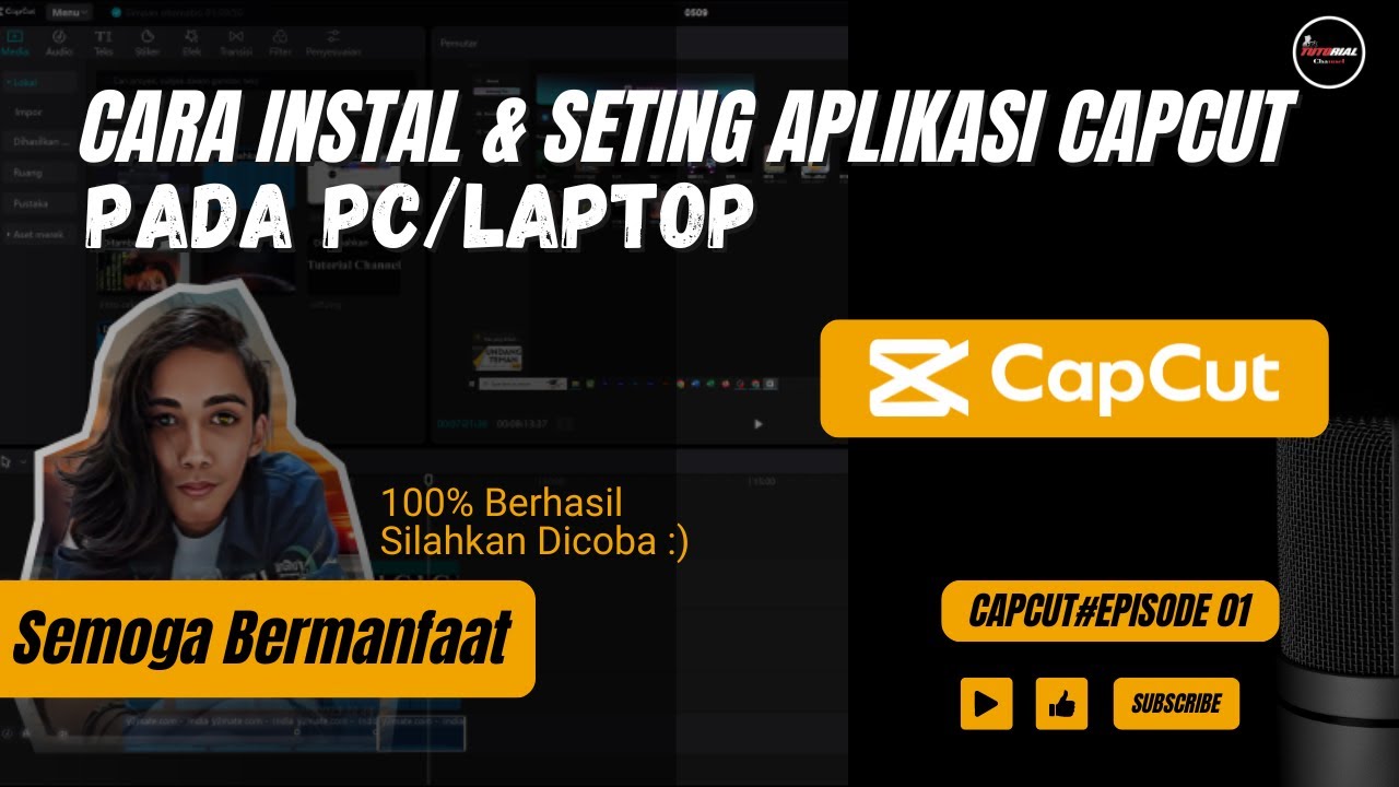 TUTORIAL CARA INSTAL & SETING APLIKASI CAPCUT PADA PC/LAPTOP - YouTube