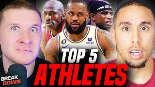 These are The Top 5 Athletes of ALL TIME.. | Breakdown Debate
Wade and Sensei give their CONTROVERSIAL picks to the top 5 athletes EVER.
🔥WE JUST DROPPED BRAND NEW BREAKDOWN MERCH!! https://thebreakdownshop.com/
🔥DONT FORGET TO SUBSCRIBE!!
https://youtube.com/@thebreakdownSW
🔥We Have a PO BOX!! You can send The Breakdown Boys things here:
The WADE Concept 27758 Santa Margarita Pkwy Box 581 Mission Viejo, CA 92691
FOLLOW US ON SOCIALS!! ⬇️
Instagram: https://www.instagram.com/thebreakdownsw/
Twitter: https://twitter.com/TheBreakdownSW
TikTok: https://www.tiktok.com/@thebreakdownsw
Producer/Editor:
@cristianmundo
Shorts Editor:
@purzh
#youtube #history #athlete These are The Top 5 Athletes of ALL TIME.. | Breakdown Debate