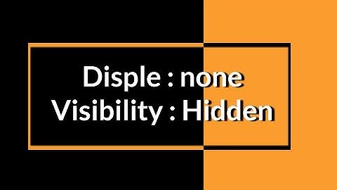 display none vs visibility hidden css | How display none works in css | visibility | Yuvraj Academy