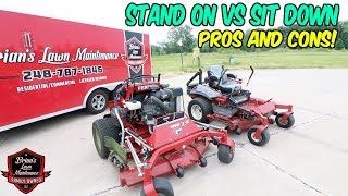 Stand On Vs Sit Down Lawn Mowers ► Which Is Better?! ► Pros and Cons Of Both Units!