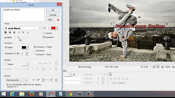 Como colocar um texto dentro de uma imagem no Photoscape?