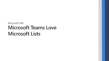 Microsoft Teams ❤ Microsoft Lists