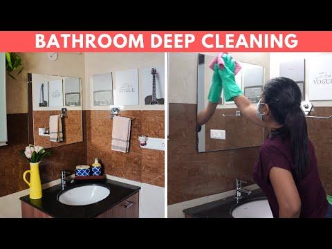 How to Deep Clean Bathroom | Tiles, Floor, Grouts, Faucets, Hard Water Stains &