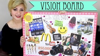 MY 2016 VISION BOARD //  New Year's Resolutions! | HeyThereImShannon