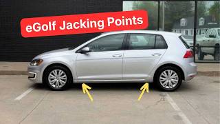 2014-2020 Volkswagen e-Golf jacking points