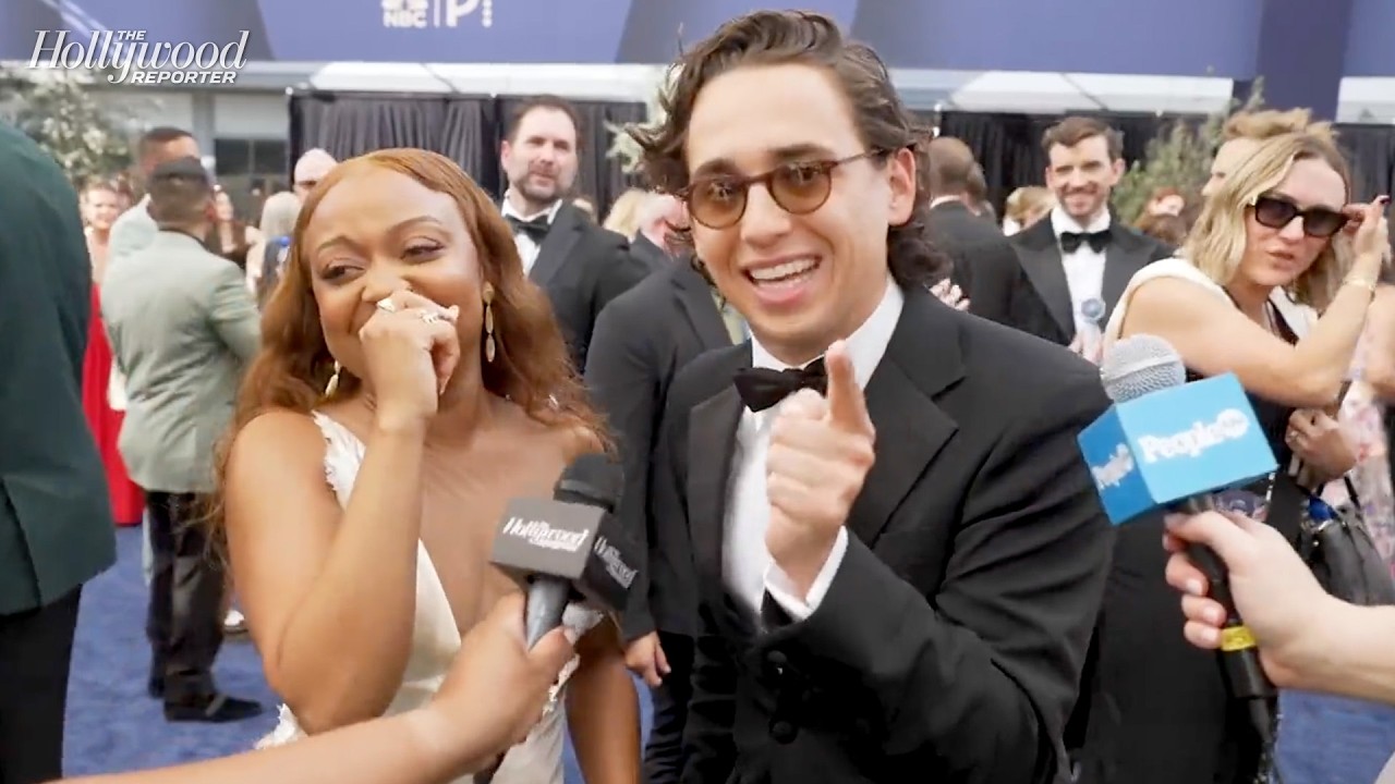 Quinta Brunson and Marcello Hernández Work Out Their Beef on the Emmys Red Carpet | Emmys 2026 thumbnail