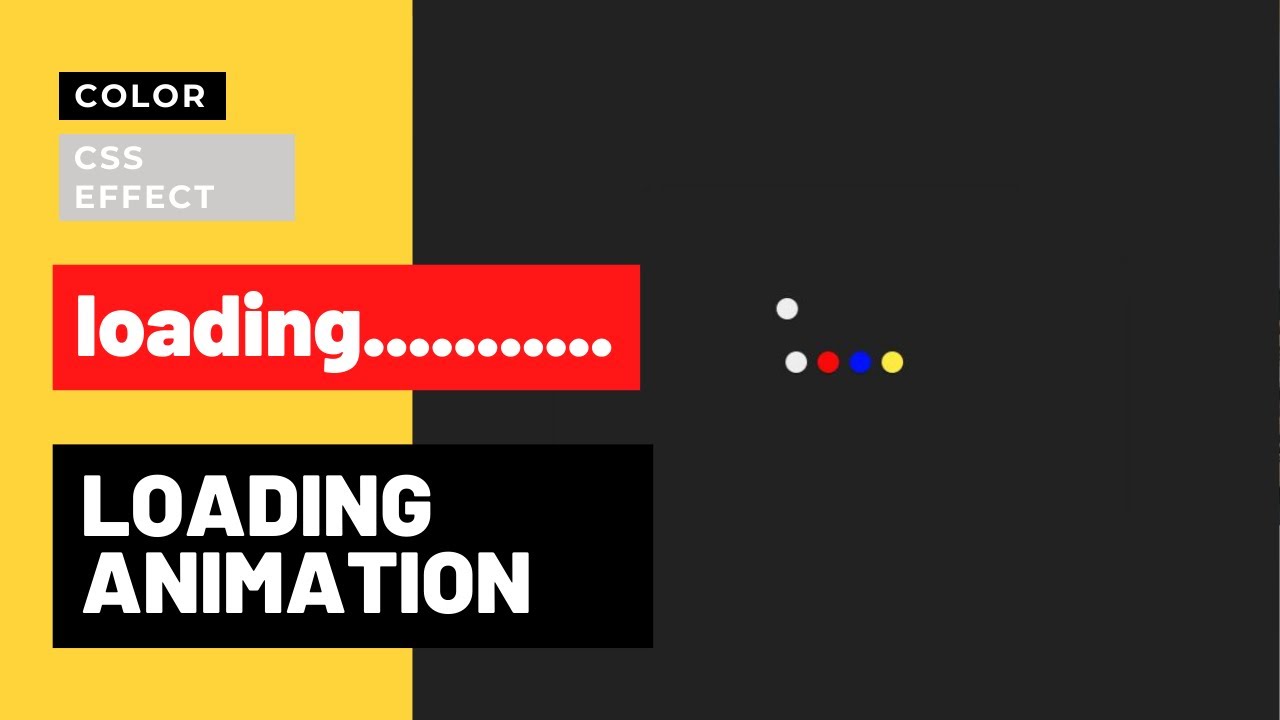 CSS Loading Animation only usig HTML and CSS - YouTube