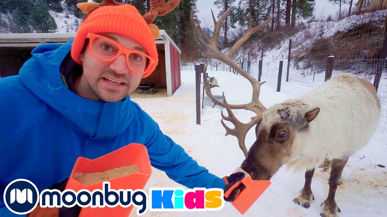 ⁣Blippi Visits A Reindeer Farm! @Blippi Educational Videos for Kids | Explore With Me!