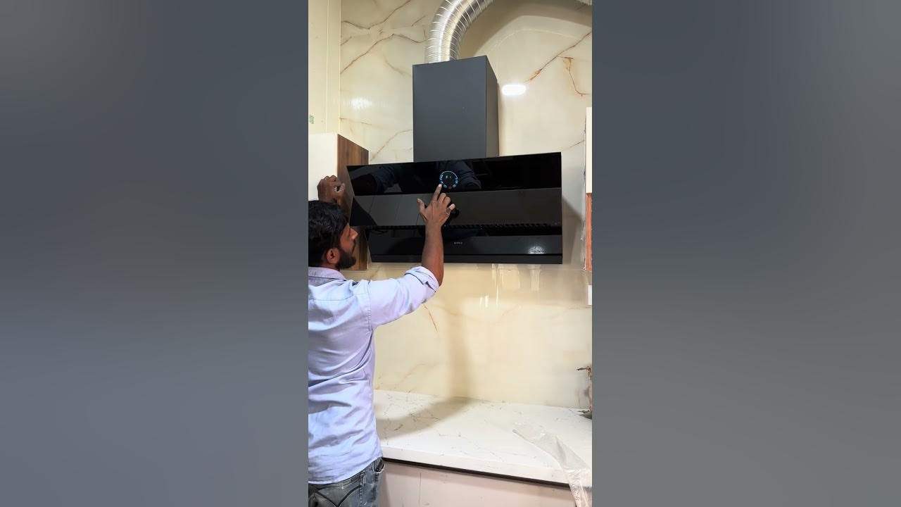 elica kitchen chimney Demo elica filter less auto clean chimney