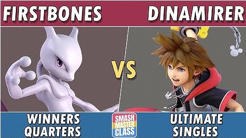 Smash Masterclass - firstbones (Mewtwo, Sephiroth) vs Dinamirer (Sora) - Winners Quarterfinals