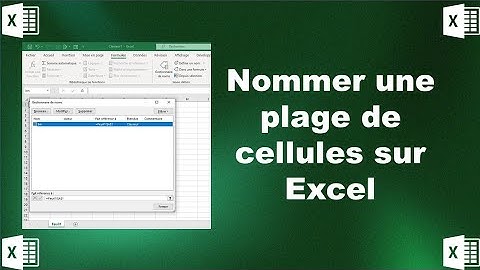 Nommer une plage de cellules sur Excel #excel #formationexcel #excelpourdebutant