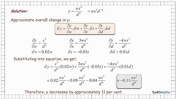 1. Partial Differentiation - Small changes 1