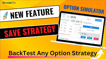 Option Simulator New Feature Save Strategy || BackTest any Option Strategy