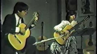 Satoko & Masakazu Okano plays Fantasie / First movement by Fernando Sor  in 1985