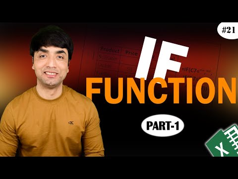 EXCEL IF FORMULA :Part 1 | Ms - Excel if function in hindi