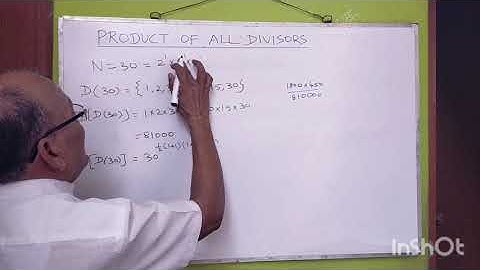 PRODUCT OF ALL DIVISORS