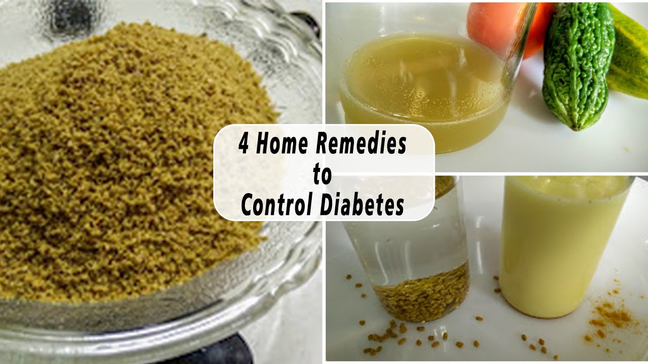 4 Home Remedies to Control Diabetes | Natural Home remedies for Diabetes | Diabetic Home Remedies | Healthy Kadai