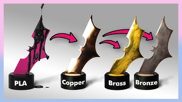 Electroplating 3D Prints to Brass & Bronze | FULL TUTORIAL