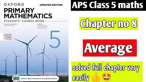 Chapter no 8 | Average | Oxford primary mathematics student course book 5 updated edition