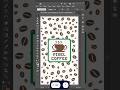 Pixel Coffee Logo Design in Illustrator #pixelart