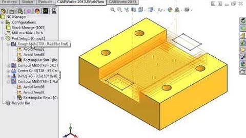 02 CAMWorks 2 5 Axis Milling   28 Inserting Contains
