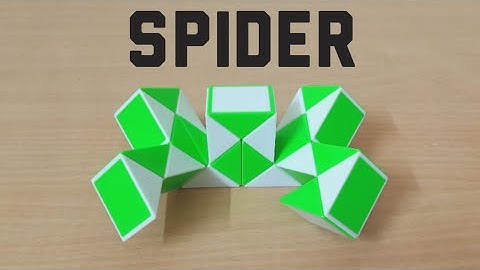 how to make Spider with snake cube.