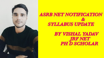 #asrbnet#2022#notification#update#syllabus#update#extension#education#net#srf#jrf#bhu#prepration#