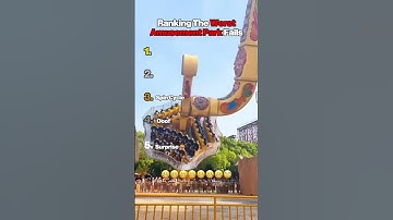 🎢💥 Ranking the WORST Roller Coaster Fails Ever 🚨😱#ranking #rollercoaster #themepark #funny