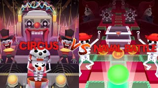 Circus V.s Naval Battle Clowns Vs Skeletons