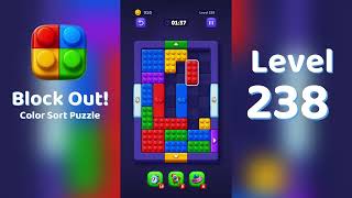 Block Out Level 238 Walkthrough 🧩 | All Levels Solution | Mini Boss