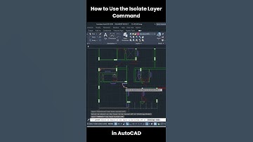 How to Use the Isolate Layer Command in AutoCAD to Keep Only One Layer Visible #shorts