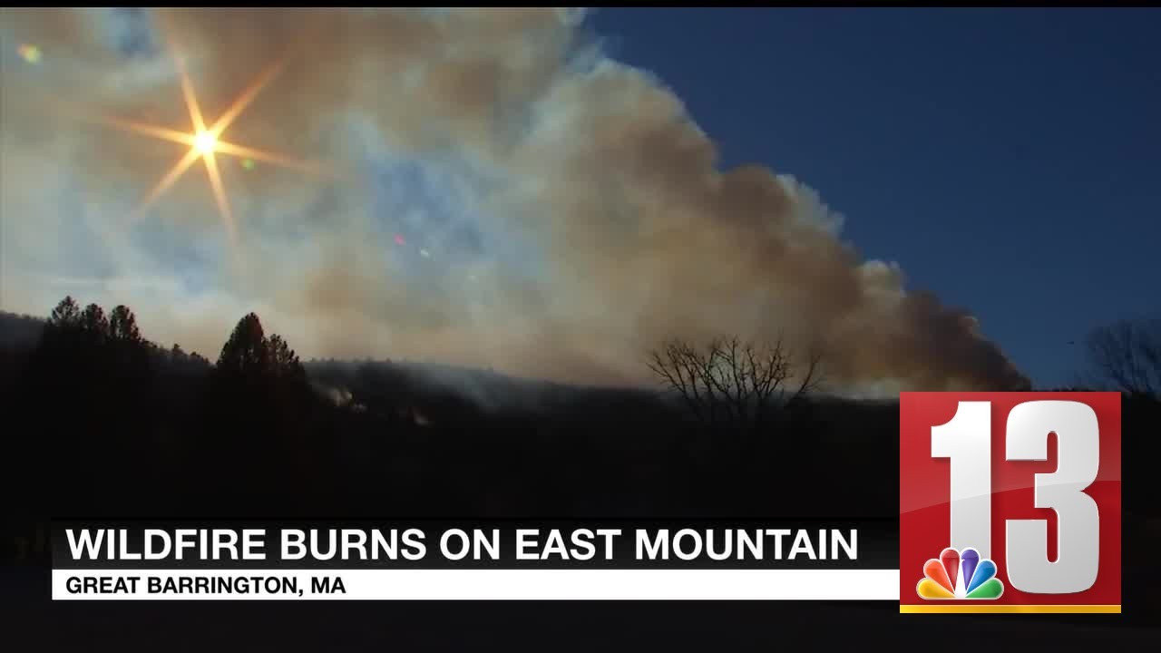 Eighty people working to fight Great Barrington fire - YouTube
