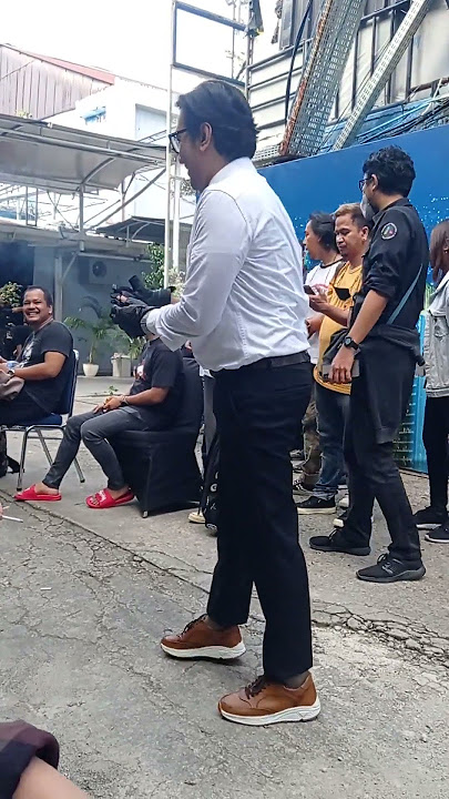 Candaan Komandan Andre di sela sela Syuting Lapor Pak.