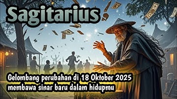 Zodiak Sagitarius Hari Ini‼️Gelombang perubahan di 18 Oktober 2025 membawa sinar baru dalam hidupmu