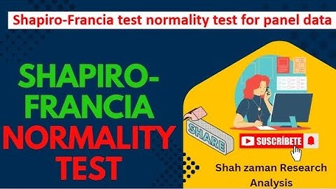 How to Run Shapiro-Francia Normality test in Stata for panel data