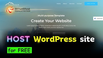 Lifetime free WordPress hosting | install WordPress on 000webhost