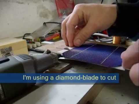 Howto: Cut solar cells in custom sizes - YouTube