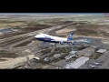 Flight Simulator X B747-400F SilkWay Airlines Baku Airport Takeoff