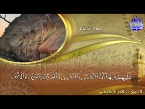 الجزء  الحزب  من القران للقارئ ماهر المعيقلي       