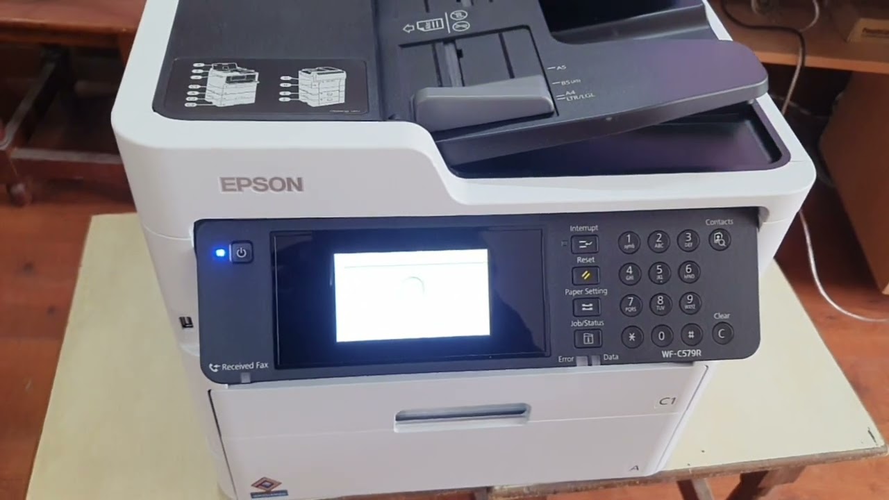 Epson Workforce Pro WF-C579R/          Epson Workforce pro WF-C579R printer installation and unbox