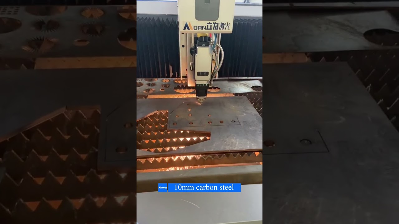 Watch 6000W Fiber Laser Cutting Machine Cut 10mm Carbon Steel