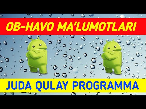 10 KUNLIK OB-HAVO MA'LUMOTLARI.. Ajoyib Programma 👍 Yandex Pogoda...