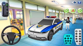 New Hyundai Electric Police Car School Building Parking - 3D Driving Class 2025 - Best Android Game screenshot 4