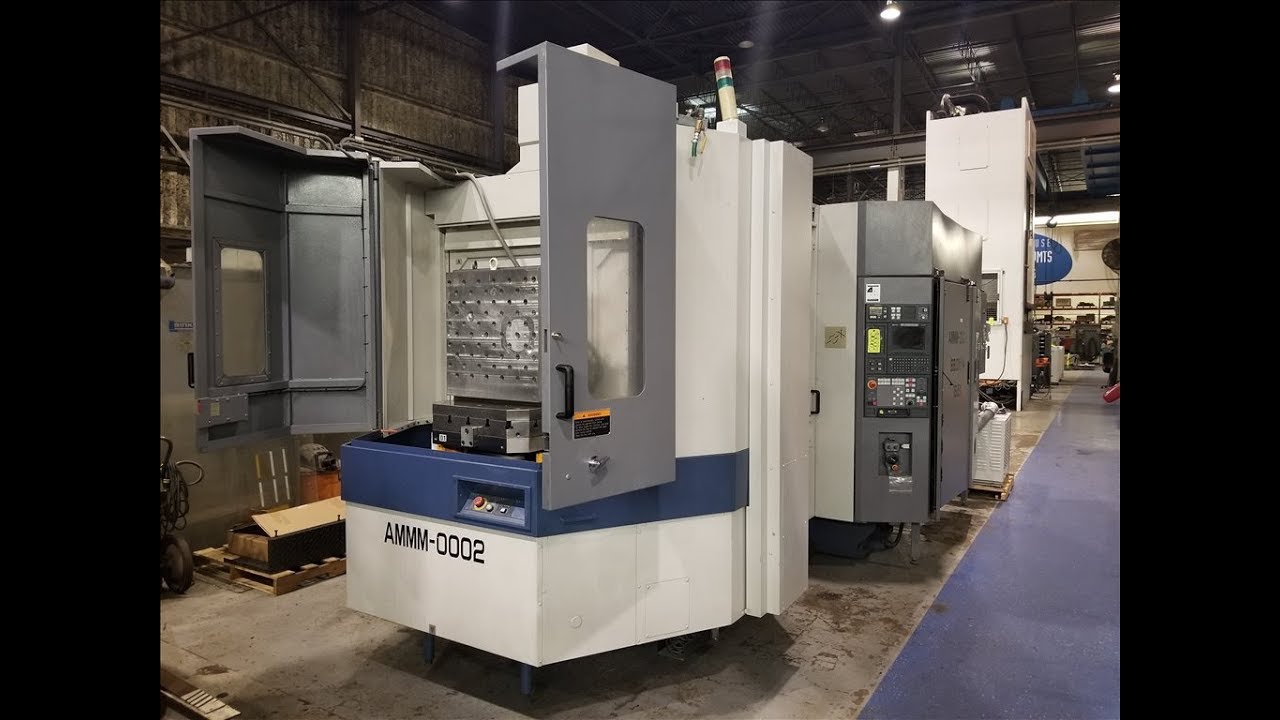 Mori Seiki SH-633 CNC Horizontal Machining Center - YouTube